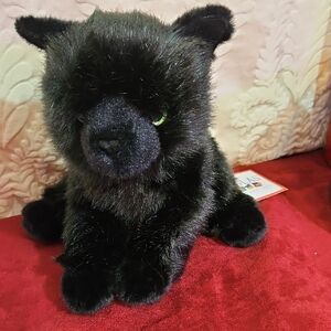 Black Stuffed Animal Cat Plush Toy